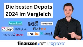 Depotvergleich 2024  OnlineBroker im Test  finanzennet [upl. by Haskins620]