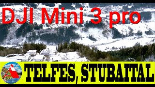 DJI Mini 3 pro  Winter snow  Telfes  Stubaital  Tirol  Austria [upl. by Finnegan]