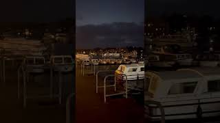 Oulton broad at night oultonbroad lowestoft 🚢 [upl. by Ylehsa]