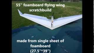 55quot flying wing scratchbuild [upl. by Ody]