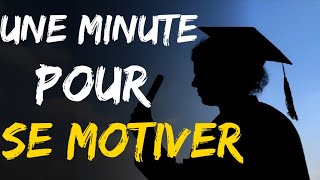 Motivation Étude  1 minute pour réussir ses études [upl. by Hiett]