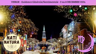 VIERGE♍GénéraleSentimentale Du 2 au 8 Décembre🌟Wow vous allez attirer à vous lABONDANCE🌟GUIDANCE [upl. by Paxton591]