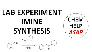 synthesis of an imine or Schiff base  laboratory experiment [upl. by Popper]