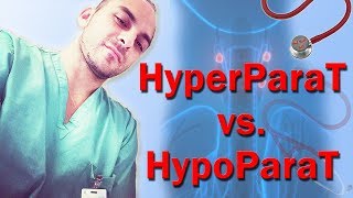 Hyperparathyroidism vs Hypoparathyroidism Effects of PTH [upl. by Niles]