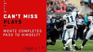 Carson Wentz Finds Carson Wentz for a First Down in London [upl. by Adriene]