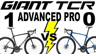 Giant 2021 TCR Advanced Pro 1 Disc VS 2021 TCR Advanced Pro 0 Disc [upl. by Eliam83]