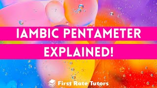 Iambic Pentameter Explained In 60 Seconds  GCSE English Literature Techniques Made Easy Shorts [upl. by Ahsinoj]