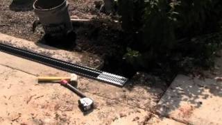 Channel Drain Protect Gravel Area from Washing Away Divert Water on Driveway [upl. by Llabmik]