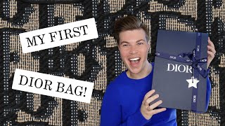 ⭐️ DIOR BAG UNBOXING  Dior Homme NEW SADDLE BAG ⭐️ [upl. by Sylvie]