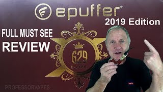 ePuffer  ECIGAR D1800 Disposable Electronic Cigar Review [upl. by Aridnere]