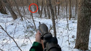 Tracking and Shooting a HUGE 10 POINT Big Woods Buck on Snow  Public Land  Mountain Hunting [upl. by Trebmer]