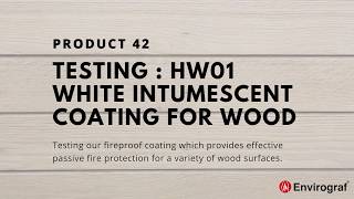 White Intumescent Coating for Timber [upl. by Atsirtal]