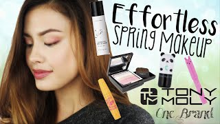 Effortless Spring Makeup  Tony Moly One Brand Korean Makeup Tutorial [upl. by Nosnaj233]