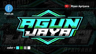 CARA MEMBUAT LOGO RACING DI PIXELLAB  AGUN JAYA [upl. by Lorelie]