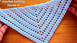 super facile super joli châle au crochet pour débutants étape par étape beautiful crochet shawl [upl. by Esinrahs]