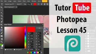 Photopea  Lesson 45  Custom Shapes [upl. by Sivrad]