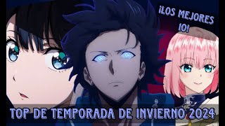 TOP 10 ANIMES TEMPORADA DE INVIERNO 2024 [upl. by Peyton641]