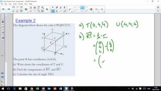 LHS Higher Mathematics  Vectors 8  Angle between vectors [upl. by Shriner]