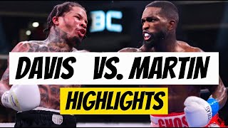 Gervonta Davis vs Frank Martin knockout fight highlights [upl. by Adnalram]