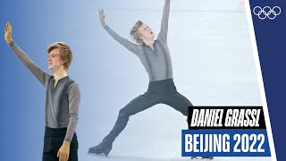 🇮🇹 Italian figure skating magic by Daniel Grassl to The White Crow by Nureyev 🤩✨ [upl. by Babcock]