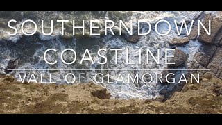 Drone Footage over the Cliffs of Southerndown Vale of Glamorgan 4k [upl. by Strohben]