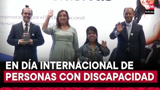 Presidenta Dina Boluarte participa en lanzamiento de campaña quotPor más empresas inclusivasquot [upl. by Wernda]