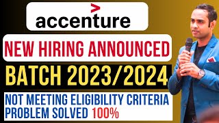 🔴Accenture Official Hiring 2024 Announced  Batch 20232024  Salary 46LPA [upl. by Adnertal482]