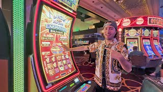 I Played A 32000 Dancing Drums Slot Machine In Las Vegas [upl. by Gnus]