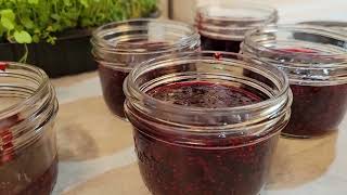 Jam MakingThimble BerryWild RaspberryVine Blackberry justfurthehealthofit thimbleberry rvlife [upl. by Karlie]