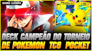 CAMPEÃO DO PRIMEIRO TORNEIO DE POKÉMON POCKET  MAIS DE 190 JOGADORES  POKÉMON POCKET 001 [upl. by Westbrooke]