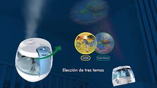 Humidificador de vapor frío Vicks® VUL575 Dulces Sueños con proyector de imágenes [upl. by Anerb]