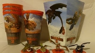 How to train your Dragon 2 Cinema cup toppers CinemaCity MiMozink Dreamworks GoldenLink Europe [upl. by Cummings650]