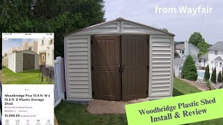 Woodbridge Plastic Shed Install amp Review [upl. by Cummine577]