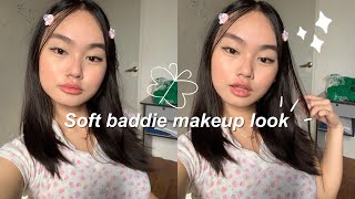 SOFT BADDIE MAKEUP LOOK pinkflash watsons products [upl. by Lasley]