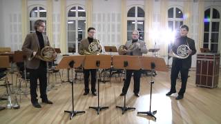 Deutsches Horn Ensemble  Friedrich Constantin Homilius  Quartett in Bdur Op 38 [upl. by Llehsor875]