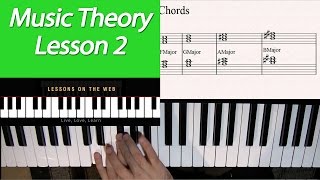 Learn Music Theory Lesson 2  How Chords are Constructed 101  Triads Inversions and Progressions [upl. by Sabu]