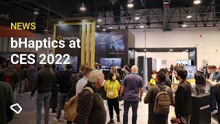 bHaptics showcases Tactglove at CES2022 [upl. by Tarryn114]