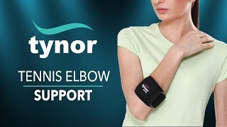 How to wear Tynor Tennis Elbow Support for pain relief from tennis elbow in sports and work [upl. by Kenta]