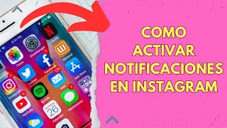 COMO ACTIVAR NOTIFICACIONES EN INSTAGRAM 🟢 [upl. by Yvonner161]