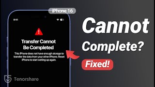 iPhone 16 Transfer Cannot Be Completed Unable To Complete Data Transfer To New iPhone 16 Fixed Now [upl. by Akiemat]