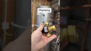 Esbe blending valve plumbing and heating valve hot water cylinders plumber installing blending [upl. by Ahseirej]