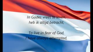 Dutch National Anthem  quotHet Wilhelmusquot NLEN [upl. by Calder]