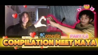 COMPILATION MEET with MAYA 12 OF JONG MADALIDAY OMEGLE Part 3 jongmadalidayometv sing fyp maya [upl. by Nedda368]