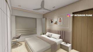 3BHK home Decor Maximizing Style in a Limited Space  HT INTERIORS PUNE [upl. by Gniliem]