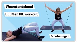 Billen en benen workout met weerstandsband [upl. by Ernald68]