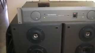 Samson Servo 150 Studio Power Amplifier  Sony SSMB215 Bookshelf Speakers [upl. by Alohs]