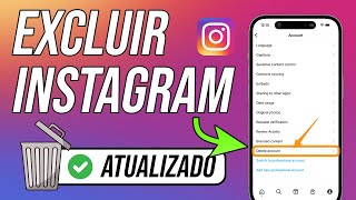 COMO EXCLUIR INSTAGRAM NOVO LOCAL [upl. by Gannes26]