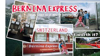 BERNINA EXPRESS vs REGIONAL TRAIN IThe Most beautiful train frm Switzerland to Italy magkano gastos [upl. by Anahir667]