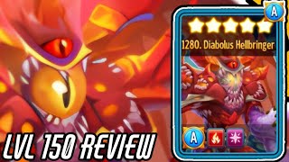 DIABOLUS HELLBRINGER RANK 5 REVIEW INSANE ANCESTOR  MONSTER LEGENDS [upl. by Behah]