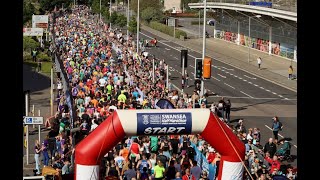 Swansea Half Marathon 10th Anniversary Event sponsored by Swansea University [upl. by Notyalk41]